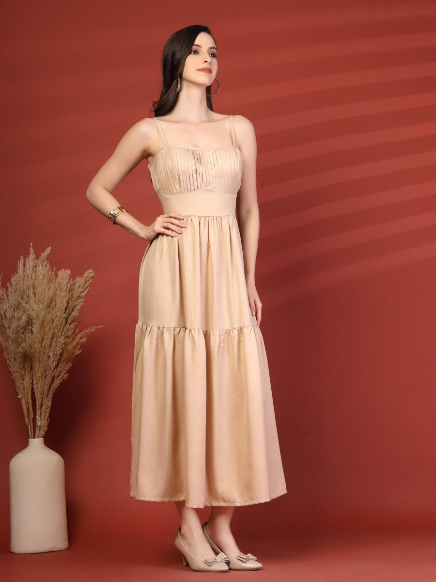 Women A-Line Midi Dress