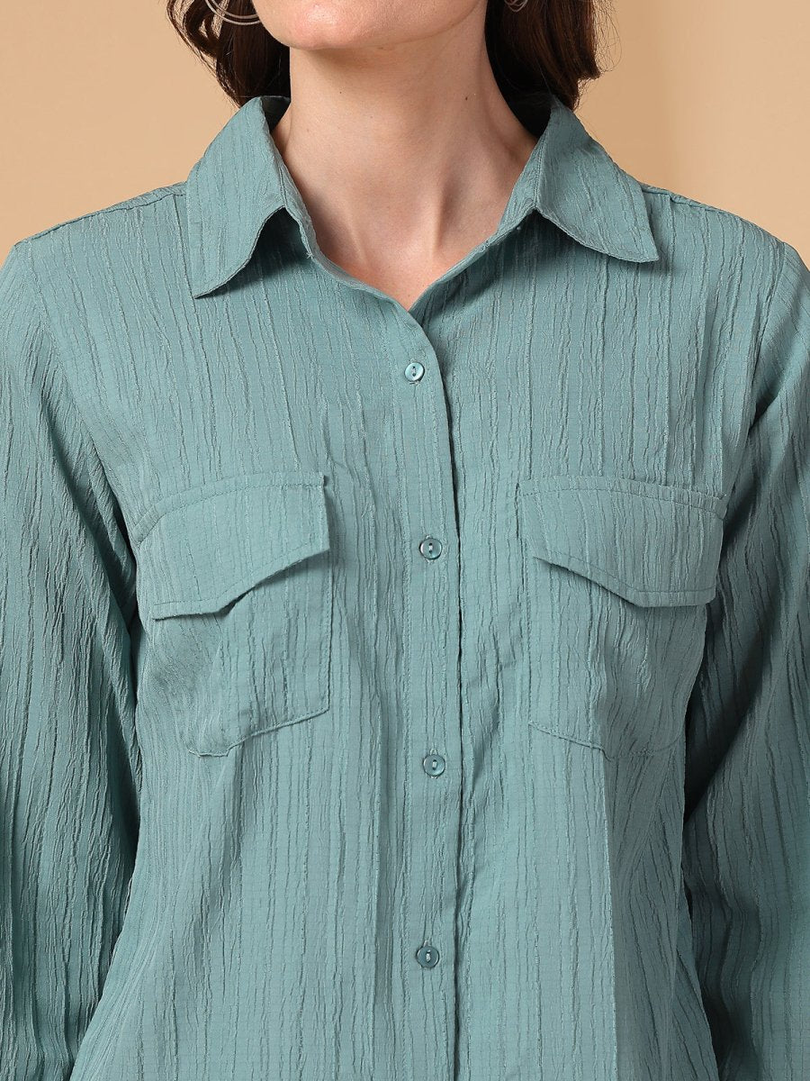 Shirt Collar Shirt &amp; Trousers Co-Ords