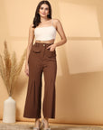 Women Loose Fit Pleated Trousers