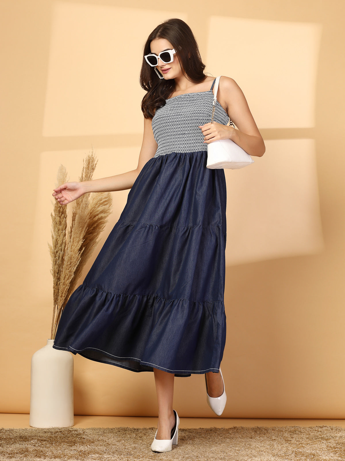 Fit & Flare Midi Dress – CINK
