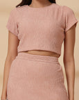 Pink Top With Skirt Co-Ords