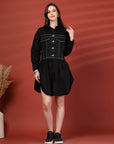 Women Shirt Mini Dress