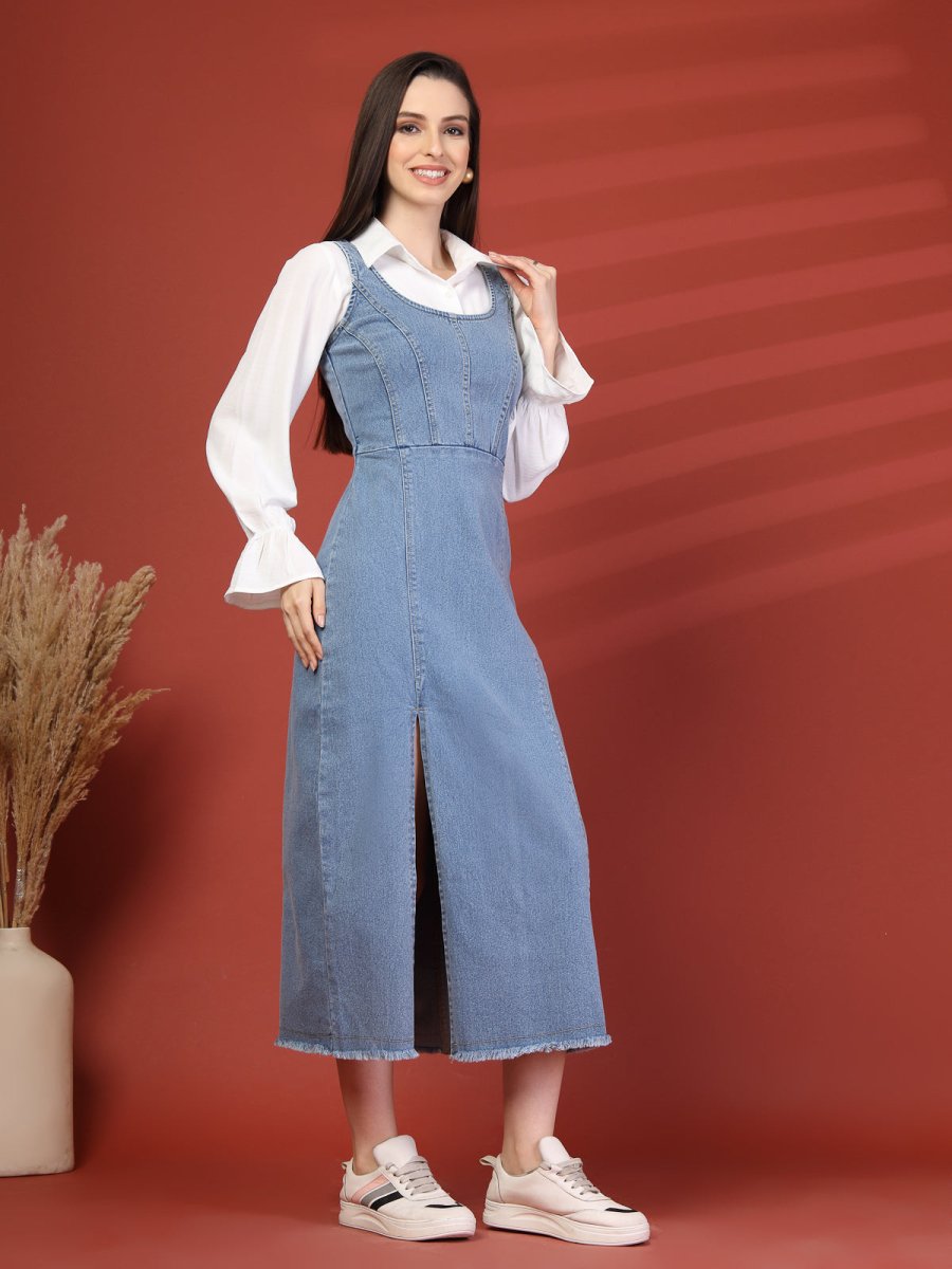 Women A-Line Midi Dress