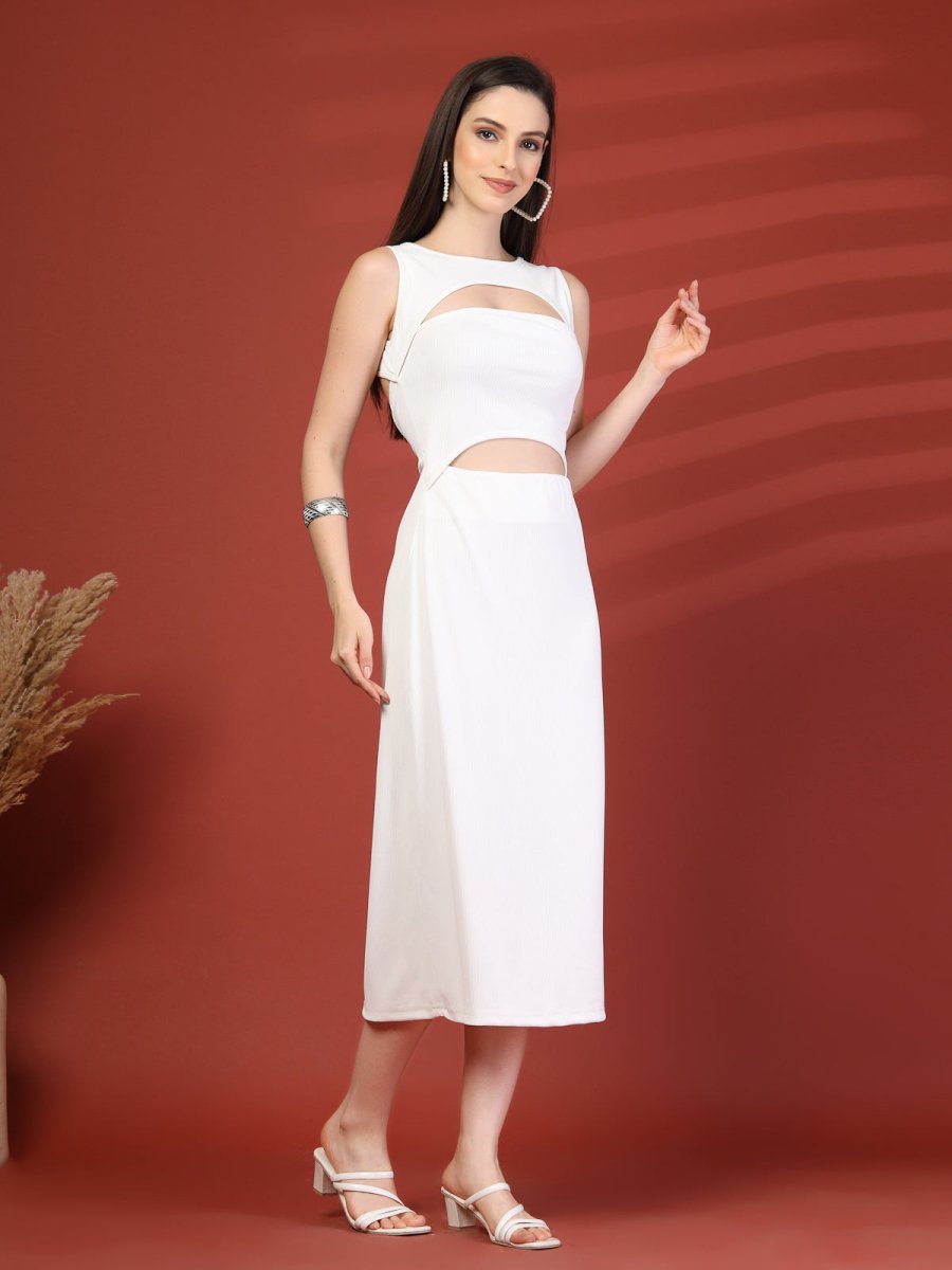 Women Sheath Midi Dress