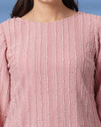 Pink Puff Sleeve Top