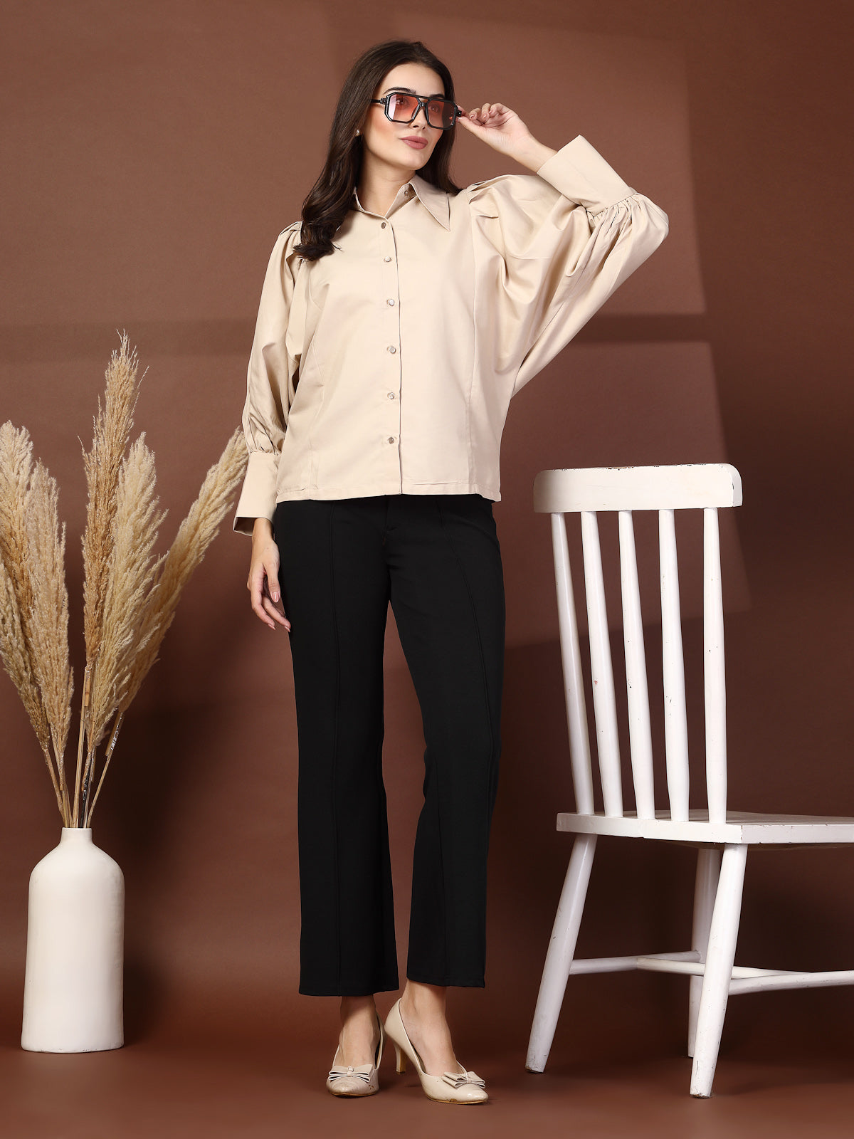 Women Opaque Casual Shirt