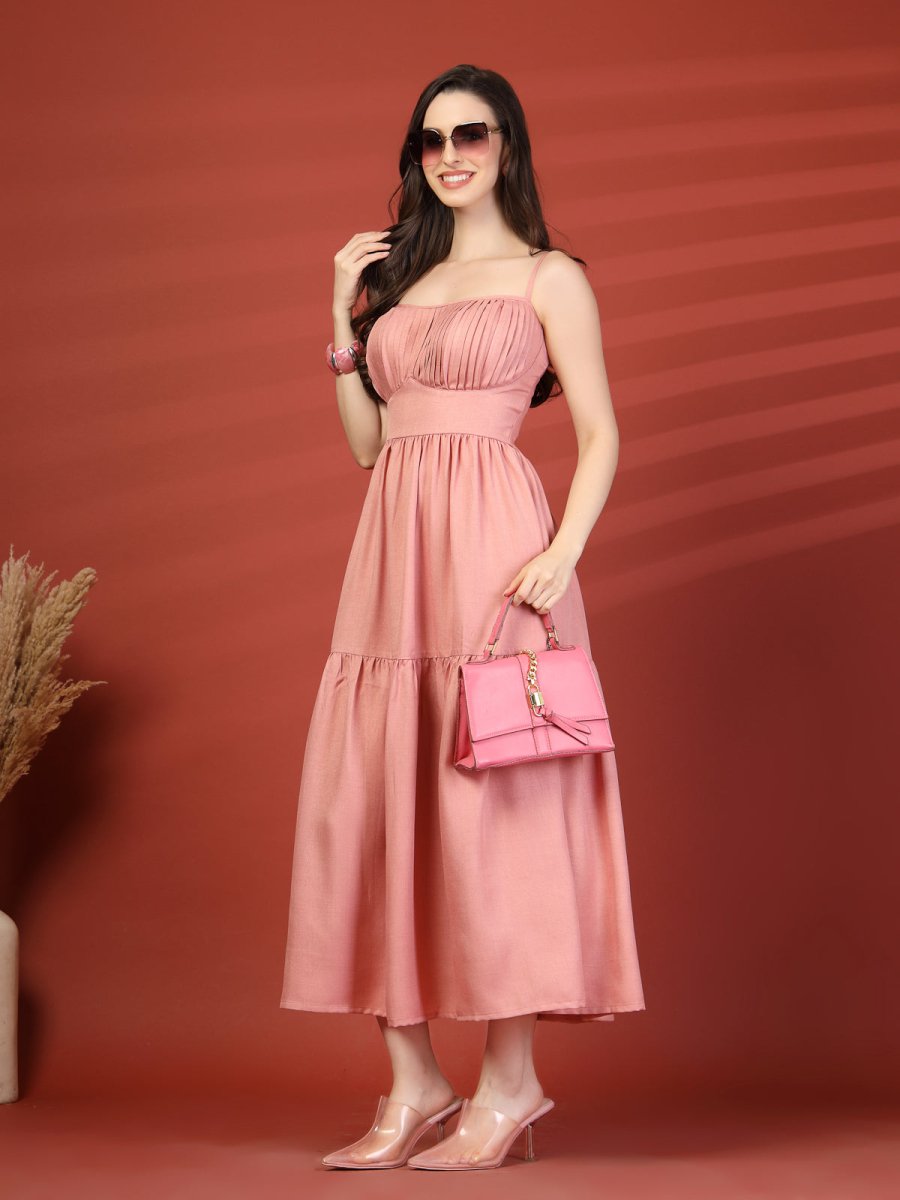 Women Fit &amp; Flare Midi Dress