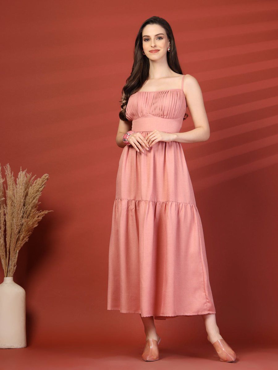 Women Fit &amp; Flare Midi Dress