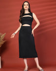 Women Sheath Midi Dress