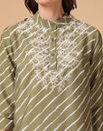 Embroidered Pure Cotton Top With Trouser Co-Ords