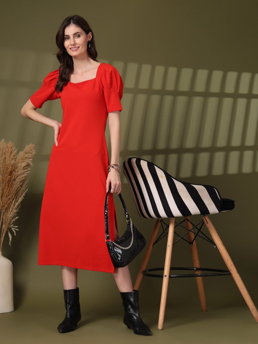 Fit &amp; Flare Midi Dress