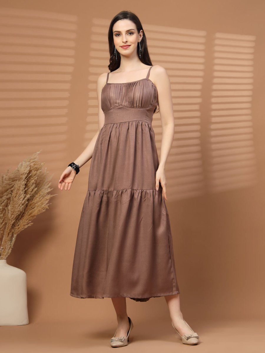 Women Fit &amp; Flare Midi Dress