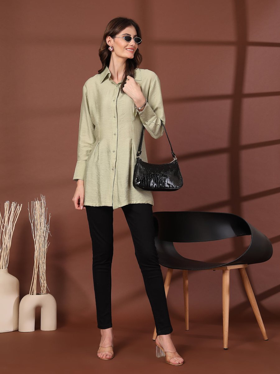 Women Standard Opaque Casual Buttoned Top