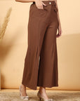 Women Loose Fit Pleated Trousers