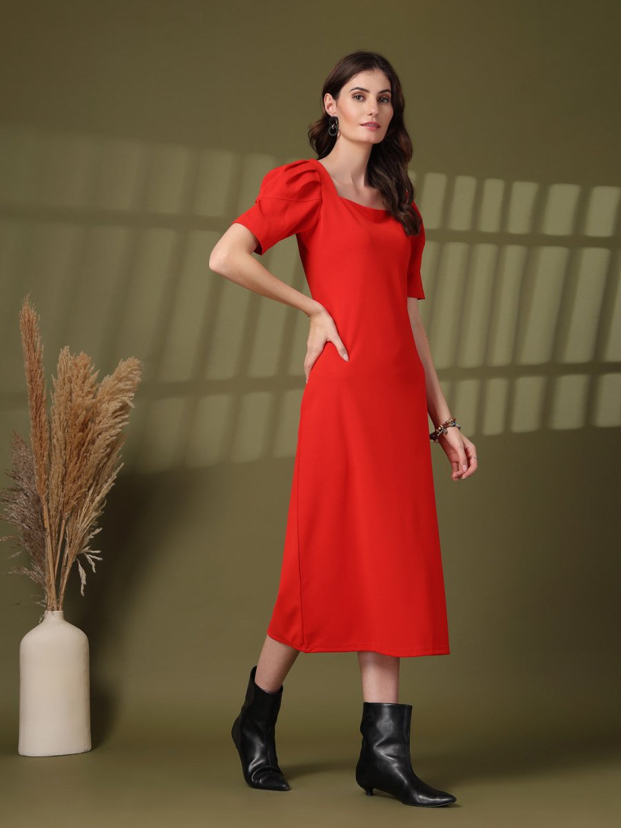 Fit &amp; Flare Midi Dress