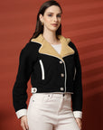 Women Fleece Open Front Jacket