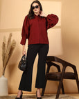 Women Opaque Casual Buttoned Top