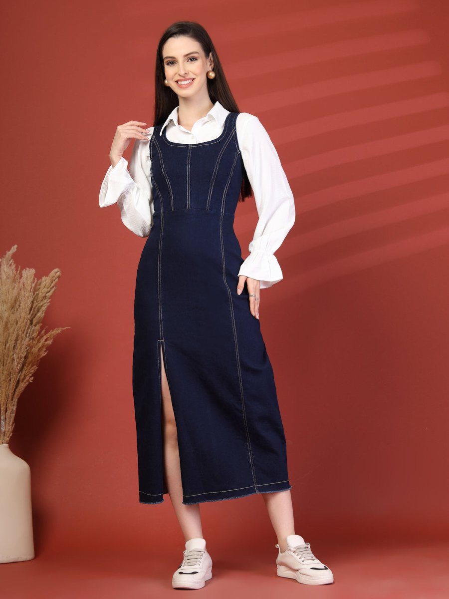 Women Sheath Midi Dress