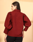 Women Opaque Casual Buttoned Top