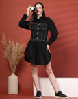 Women Shirt Mini Dress