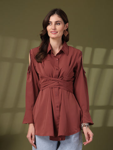 Women Opaque Casual Shirt