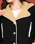 Women Fleece Open Front Jacket