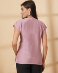 Pink Pink Solid regular top