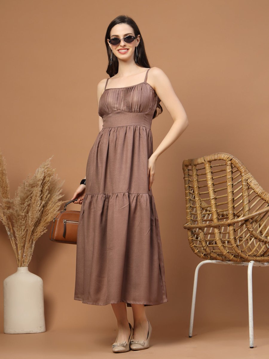 Women Fit &amp; Flare Midi Dress