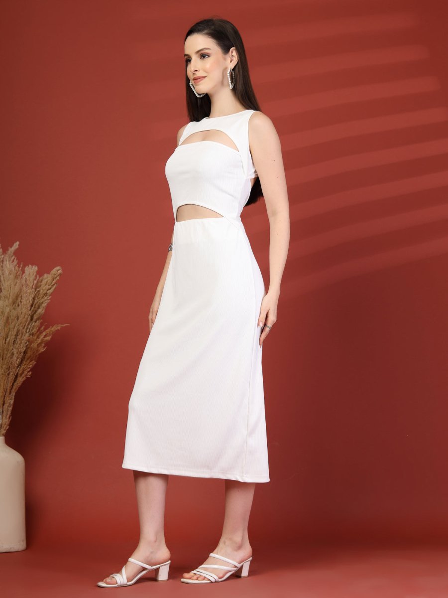 Women Sheath Midi Dress