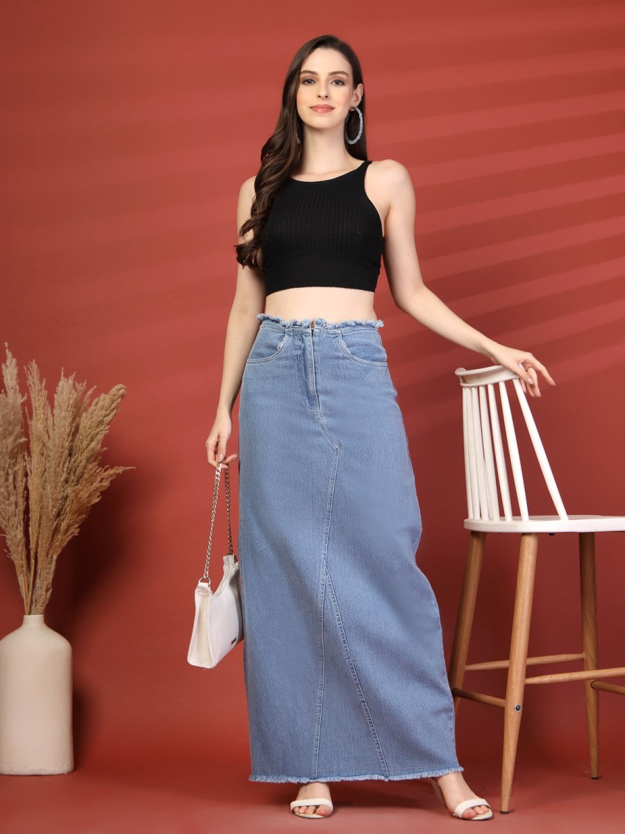 Women A-Line Maxi Skirt