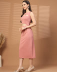 Women Sheath Midi Dress