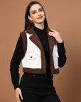 Women Fleece Open Front Jacket