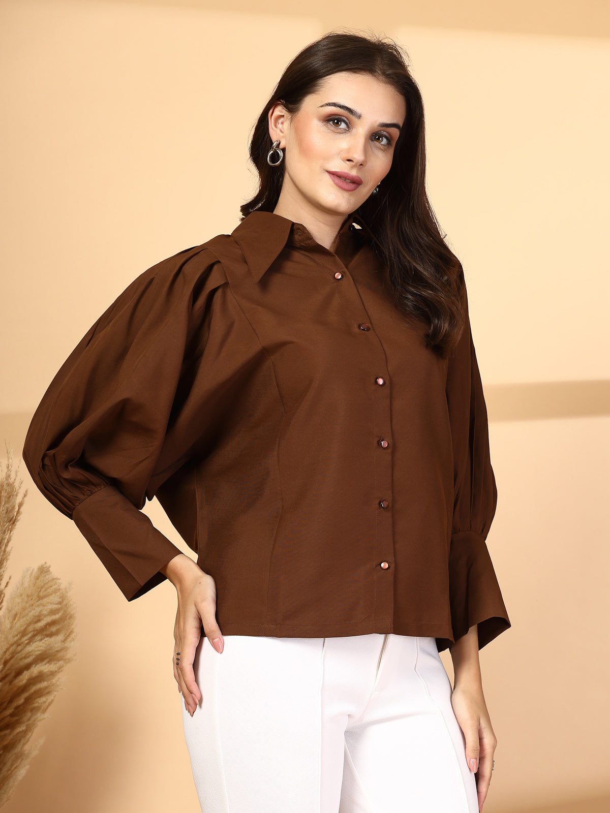 Women Opaque Casual Shirt