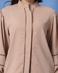 Peach Shirt With Trouser Co-Ords