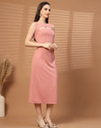 Women Sheath Midi Dress