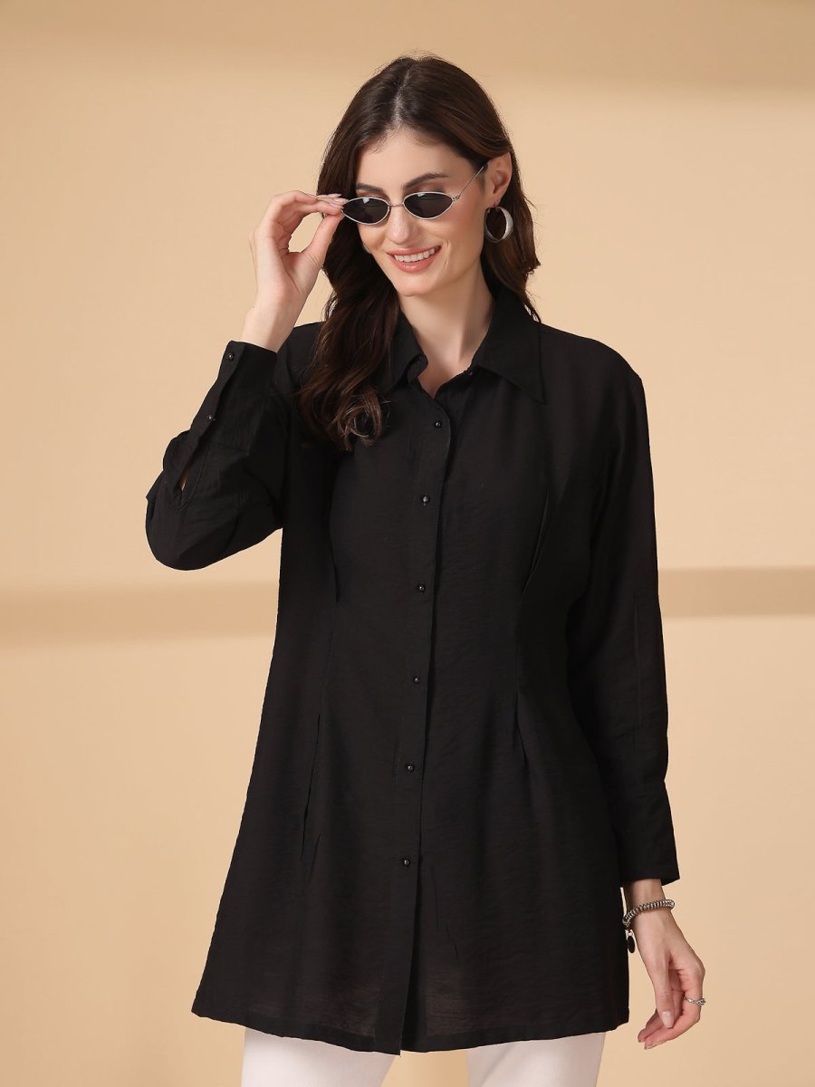 Women Opaque Casual Buttoned Top