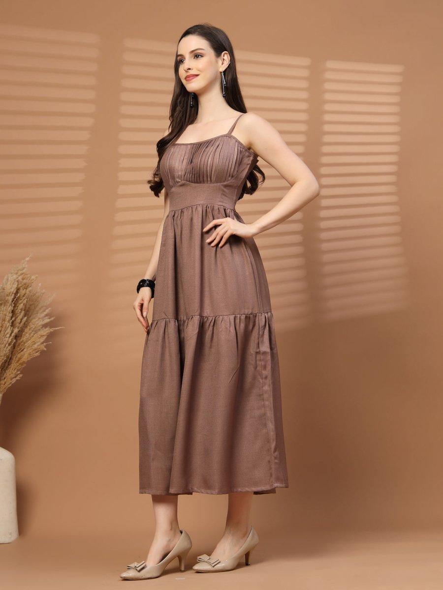 Women Fit &amp; Flare Midi Dress