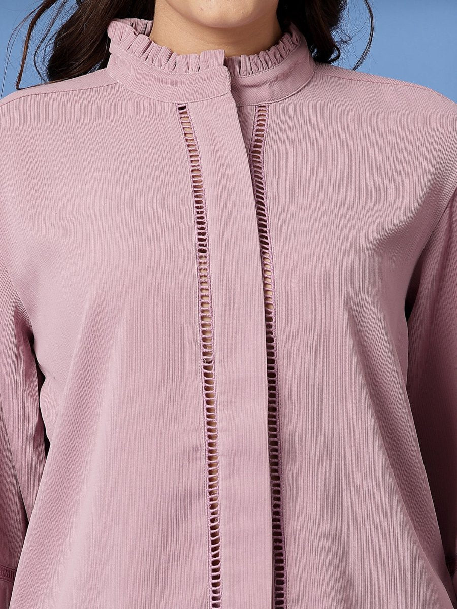 Pink Shirt With Trousers Co-Ords