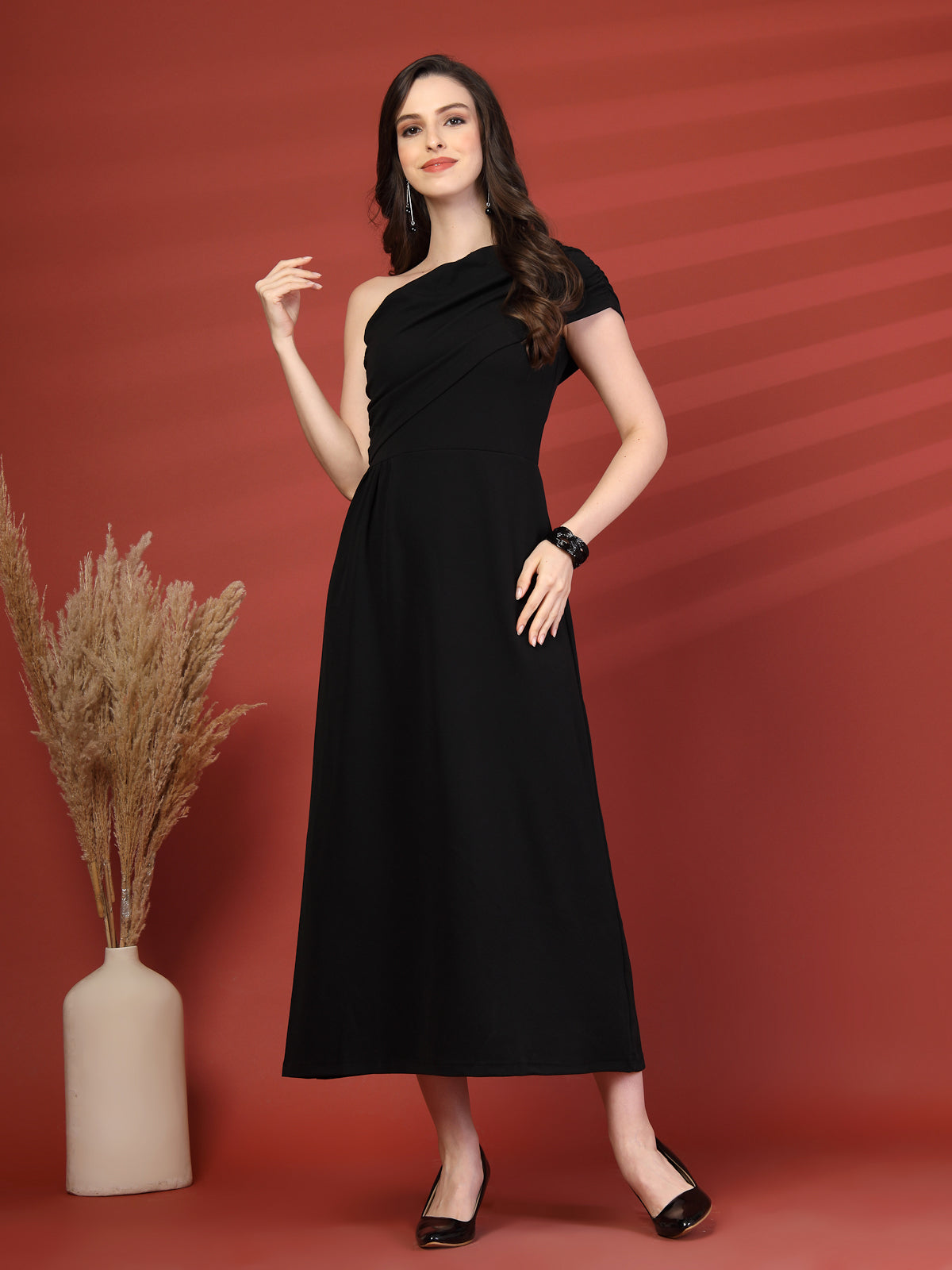 Women A-Line Midi Dress