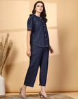 Pure Cotton Top & Trouser Co-Ord Set