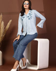 Women Opaque Striped Casual Shirt