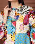 Women Multi Printed Casual Buttoned Top