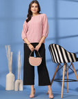 Pink Puff Sleeve Top