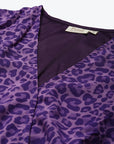 Purple Animal Midi Dress